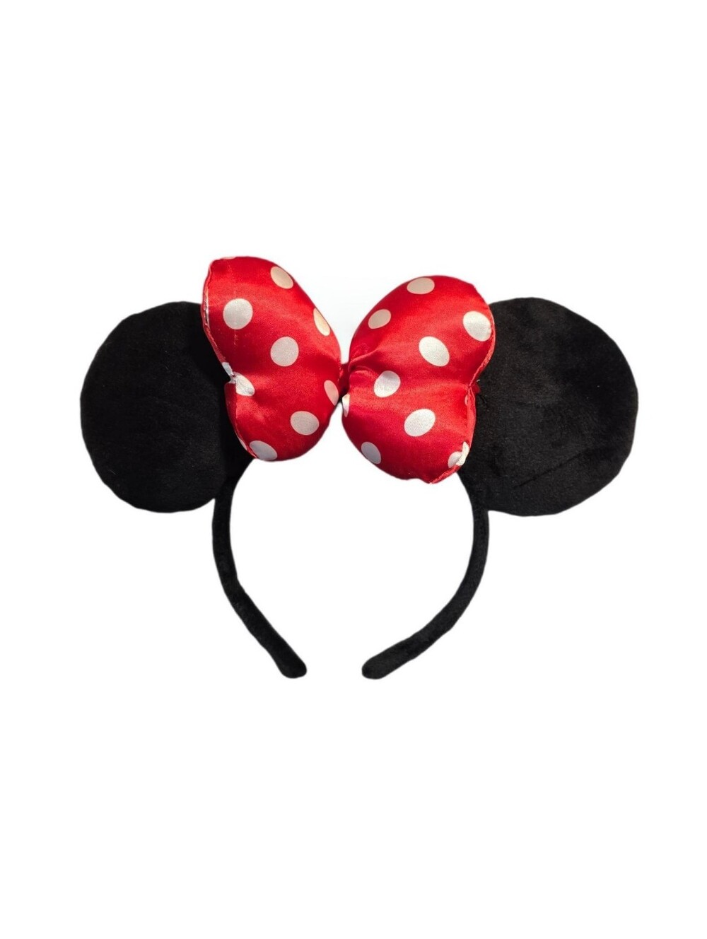 Disney X Primark Black Red Polka Dot Bow Minnie Mouse Ears Headband - NWT